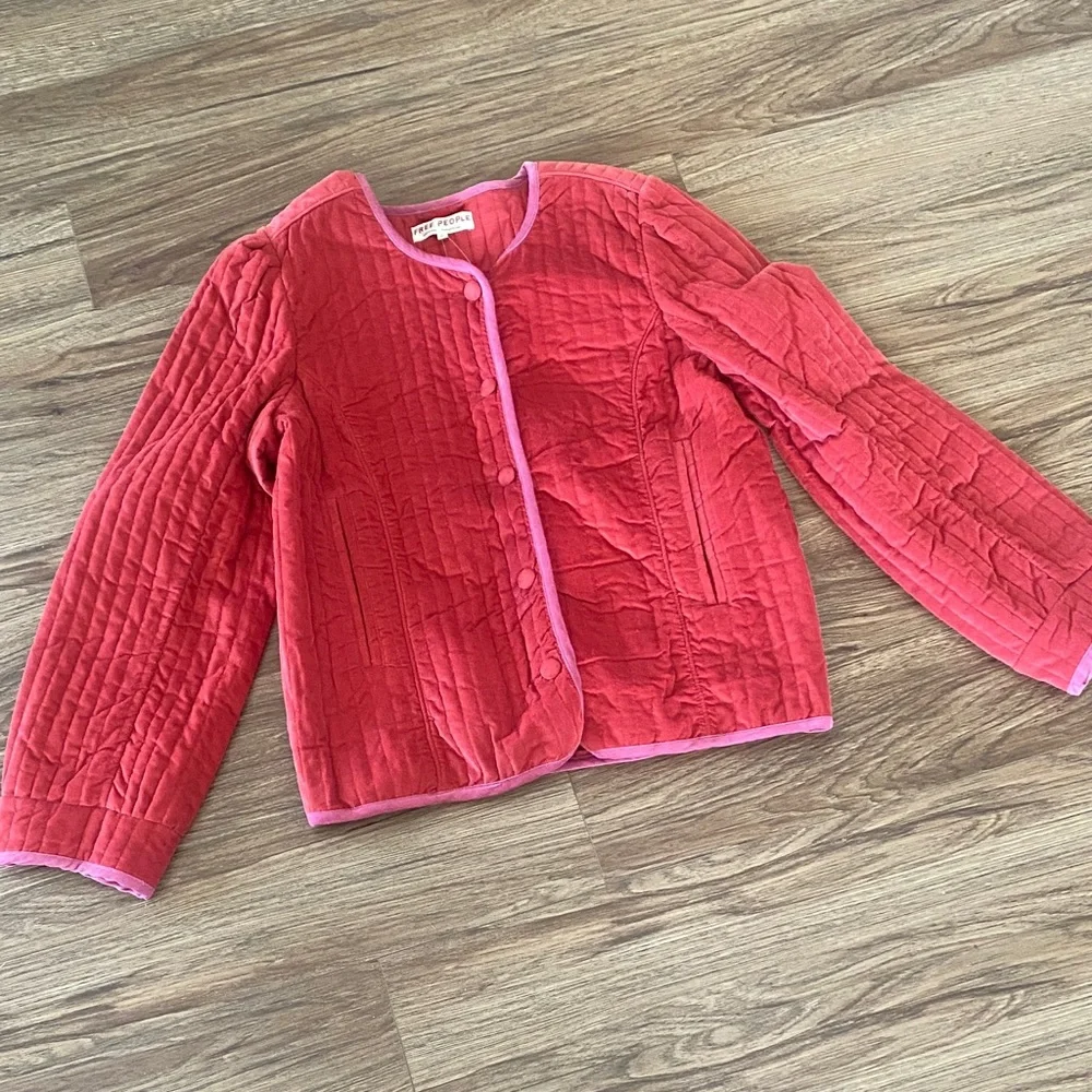 FREE PEOPLE NWT Natalia Jacket in Sweet Heart. Size XL